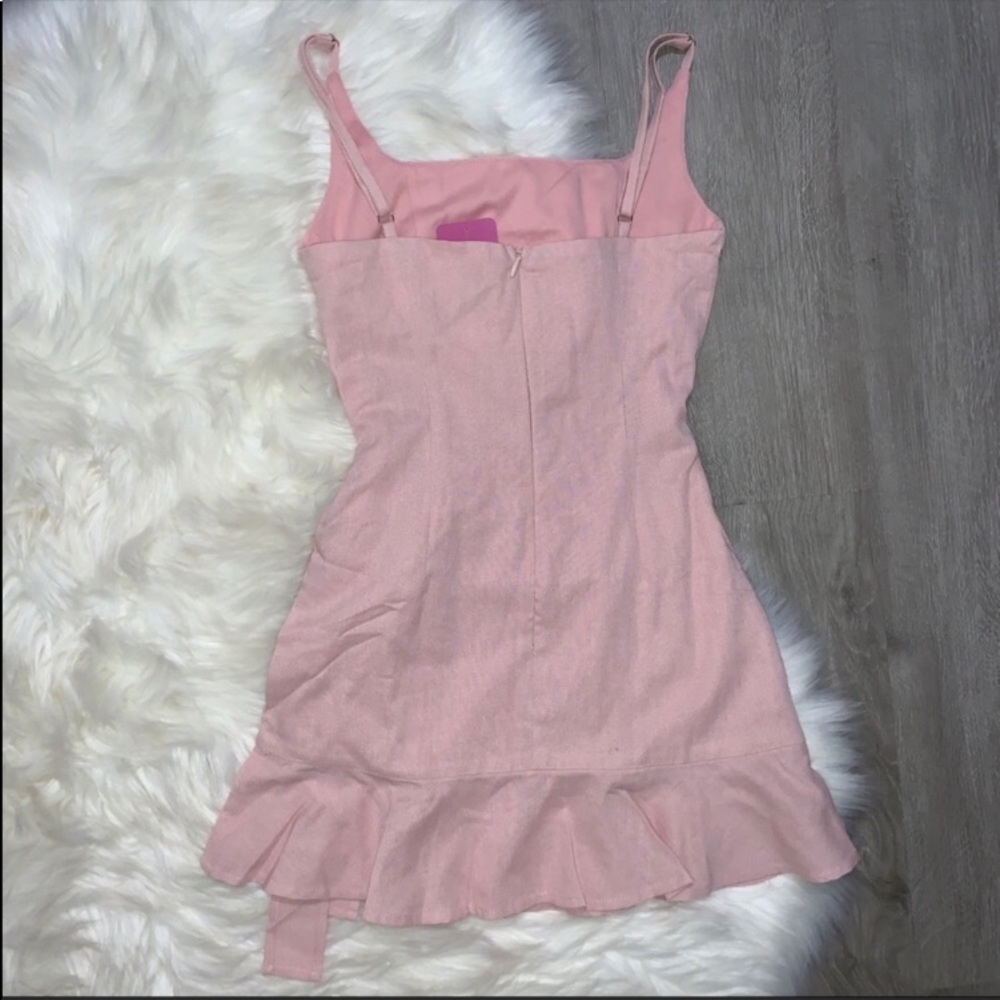 Princess Polly Cottage Hill Mini Dress Blush 4,8 - Picture 6 of 9